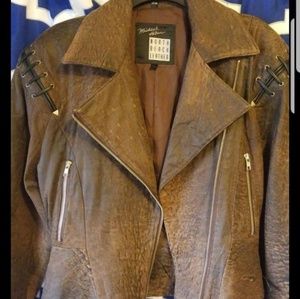 VINTAGE NORTH BEACH LADIES LEATHER JACKET